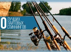 Топ лайтовых спиннингов и техника ловли на них