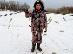 Зимняя косынка для рыбалки