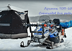 Лучшие снегоходы для зимней рыбалки и охоты