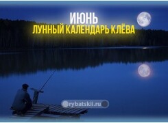 Лунный календарь рыболова на июнь 2022 года и прогноз клёва по фазе луны