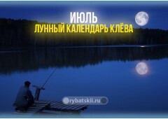 Лунный календарь рыбака на июль 2022 года и прогноз клёва по фазам луны