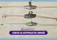 Снасть коромысло для зимней рыбалки и ловля на него