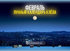 Лунный календарь рыболова на февраль 2022 года и прогноз клёва на каждый день